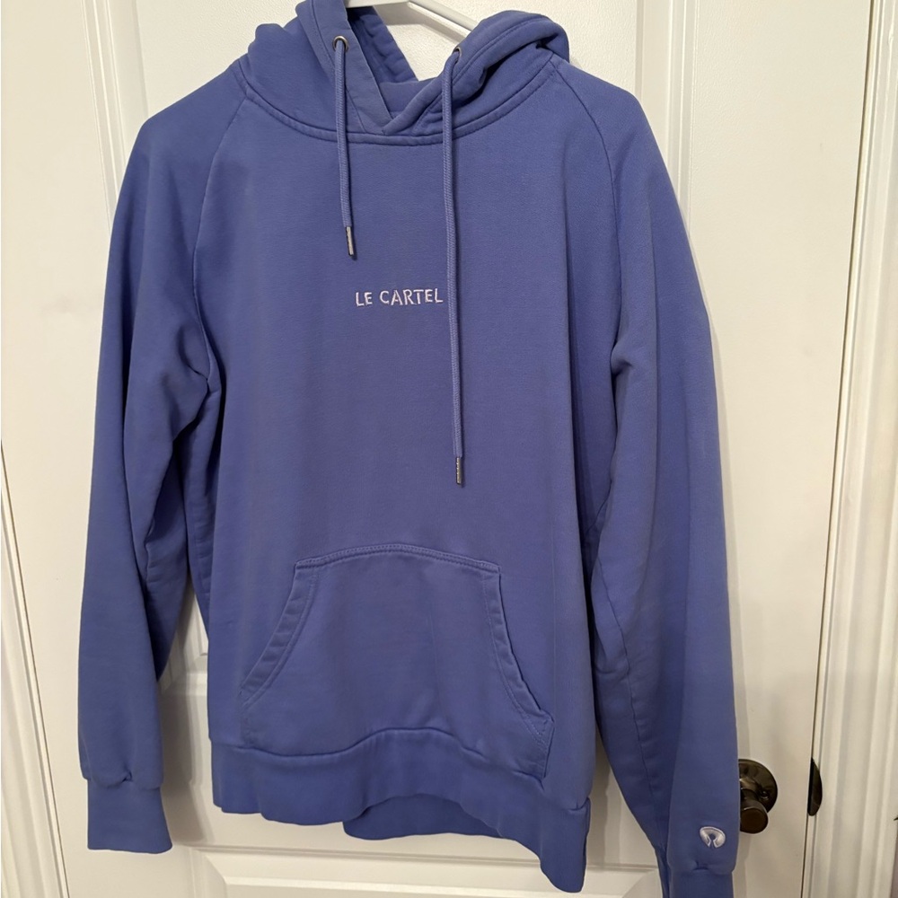 Le Cartel Men's Purple Hoodie Sweater